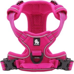 Harnais pour chien réfléchissant - couleur rose