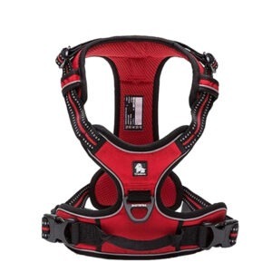 Harnais pour chien réfléchissant - couleur rouge